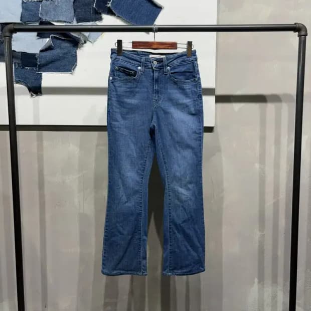 (27인치) 리바이스 여성 725 하이라이즈 부츠컷 스판 청바지