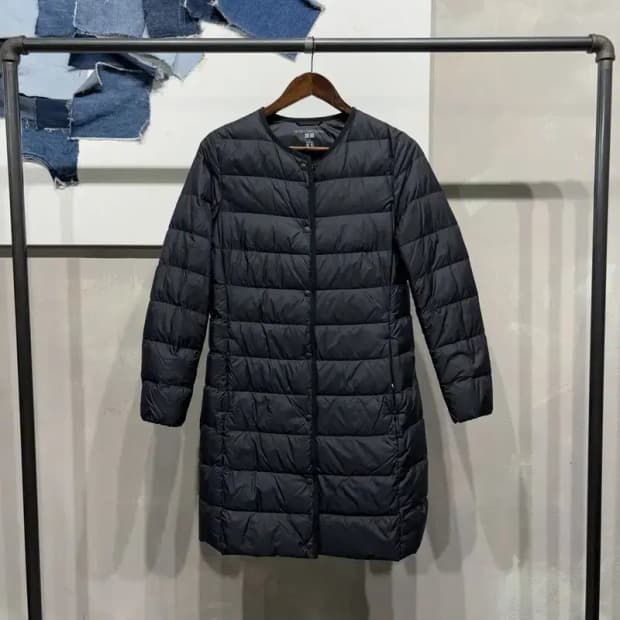 (90) 유니클로 여성 울트라 라이트다운 롱 경량 패딩