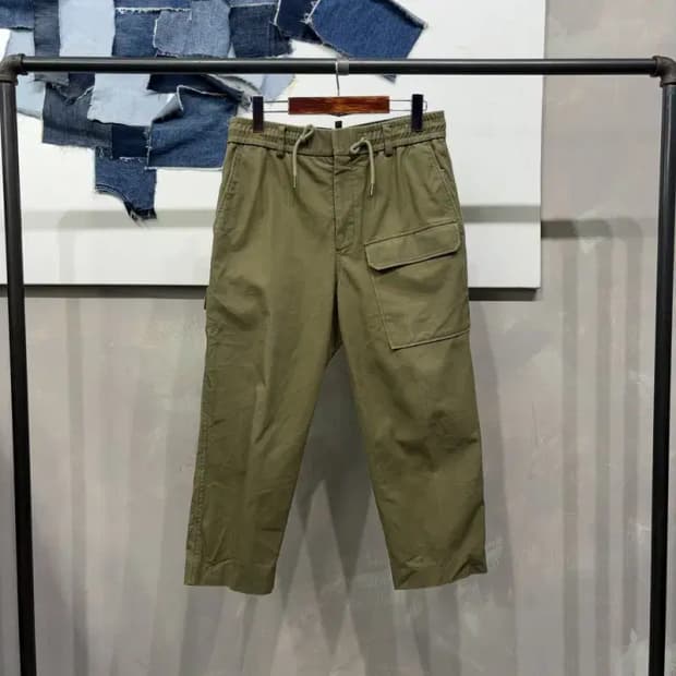 (29~30인치) 타임 한섬 캐주얼 밴딩 포켓 8부 바지 팬츠