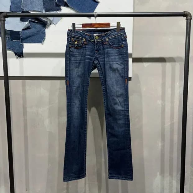 (24인치) 트루릴리젼 여성 빌리슈퍼티 스판 진청바지 데님팬츠