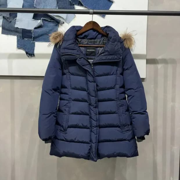 (95) 빈폴 여성 캐주얼 구스다운 거위털 너구리털 패딩