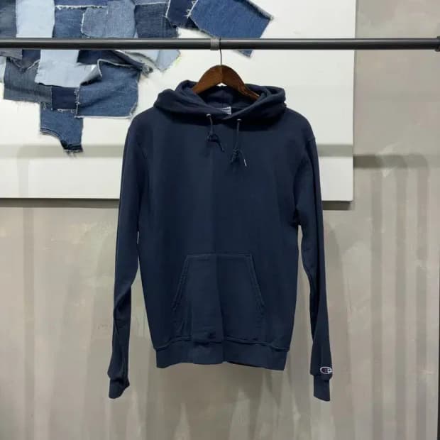 (90) 챔피온 스트릿 캐주얼 기모 네이비 후드티