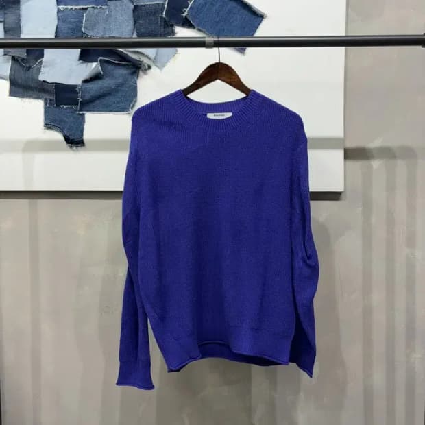 (95) 에잇세컨즈 캐주얼 퍼플 라운드 니트