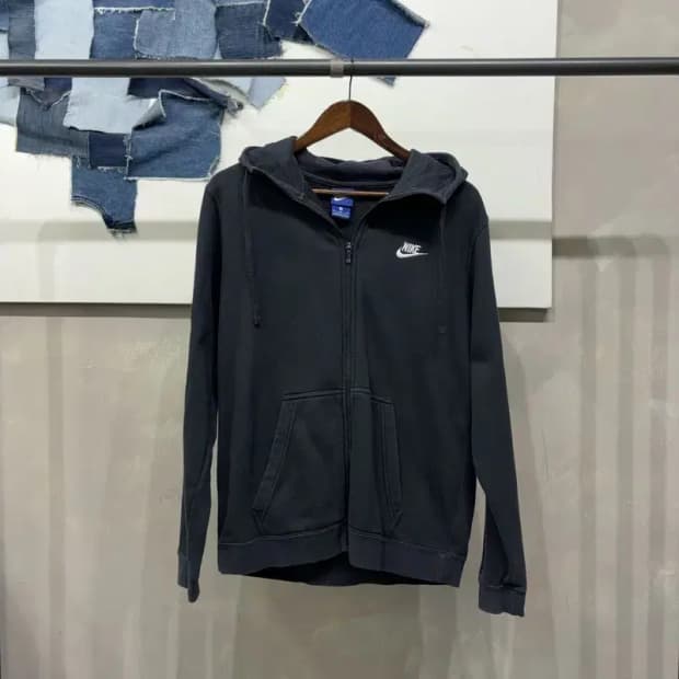 (95) 나이키 캐주얼 기모 자수 후드집업 자켓