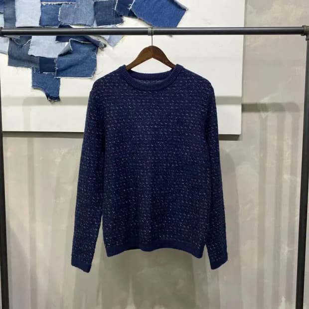 (100) 시리즈에피그램 캐주얼 클래식 울 라운드 니트