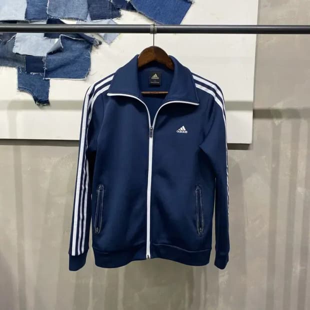 (95) 아디다스 여성 캐주얼 기모 후리스 저지 집업 트랙탑