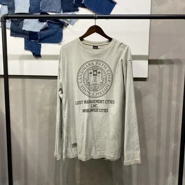 (100) LMC 스트릿 캐주얼 빅프린팅 긴팔 티