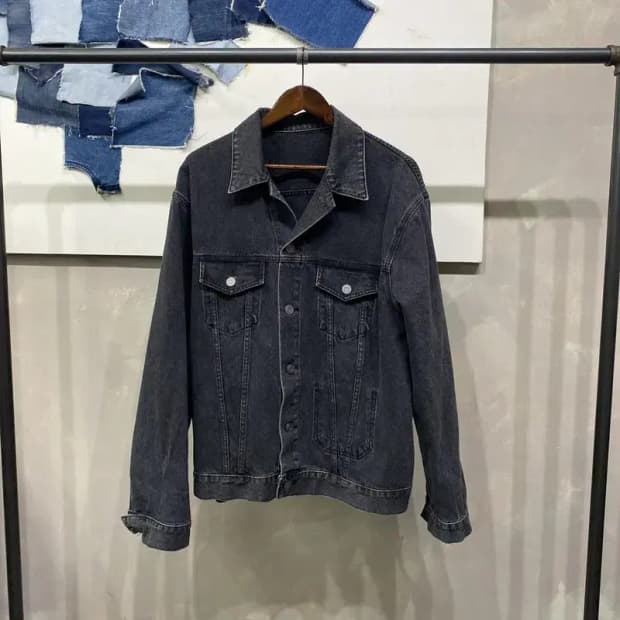 (110) 인스턴트데님 캐주얼 흑청데님 트러커 청자켓