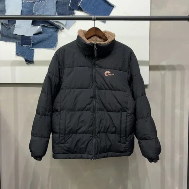 (95) 네파 등산 아웃도어 리버시블 구스다운 거위털 뽀글이 패딩