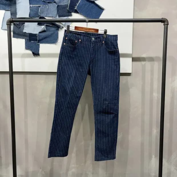 (32인치) 리바이스 511 캐주얼 스트라이프 스판 청바지 데님팬츠