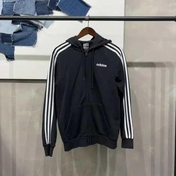 (95) 아디다스 스트릿 캐주얼 삼선 후드집업 자켓