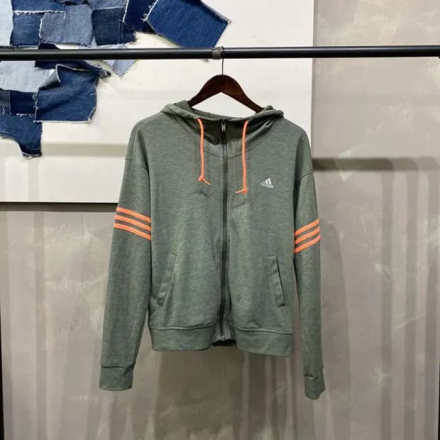 (95) 아디다스 여성 올드스쿨 후드집업 자켓