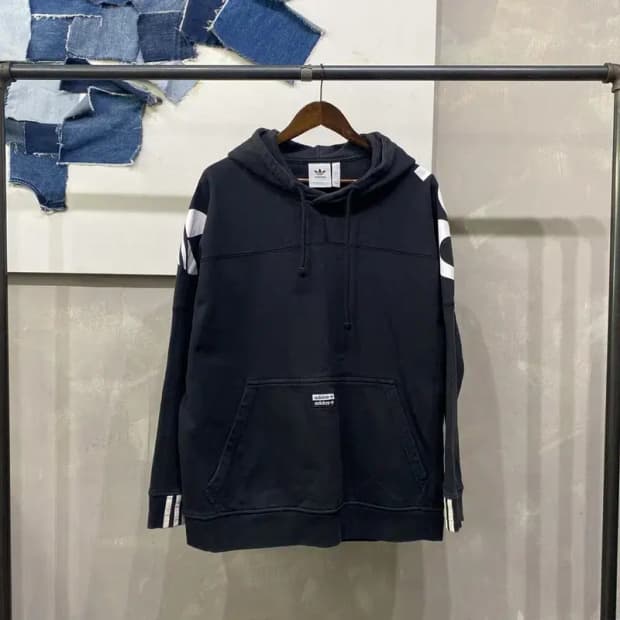 (115) 아디다스 스트릿 캐주얼 빅프린팅 후드티