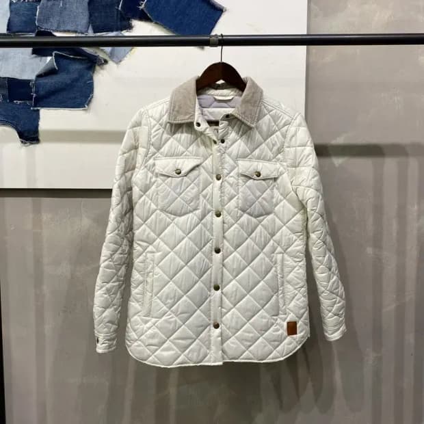 (95) 후아유 여성 캐주얼 엘보패치 퀼팅 경량패딩 자켓