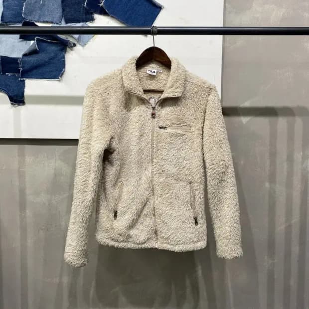 (85) 필라 여성 캐주얼 양털 뽀글이 후리스 자켓