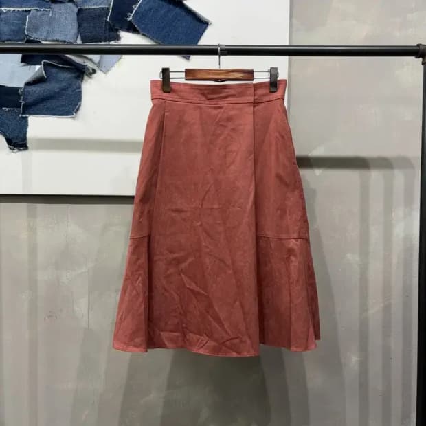 (26인치) 질스튜어트 여성 캐주얼 벨벳 롱 스커트