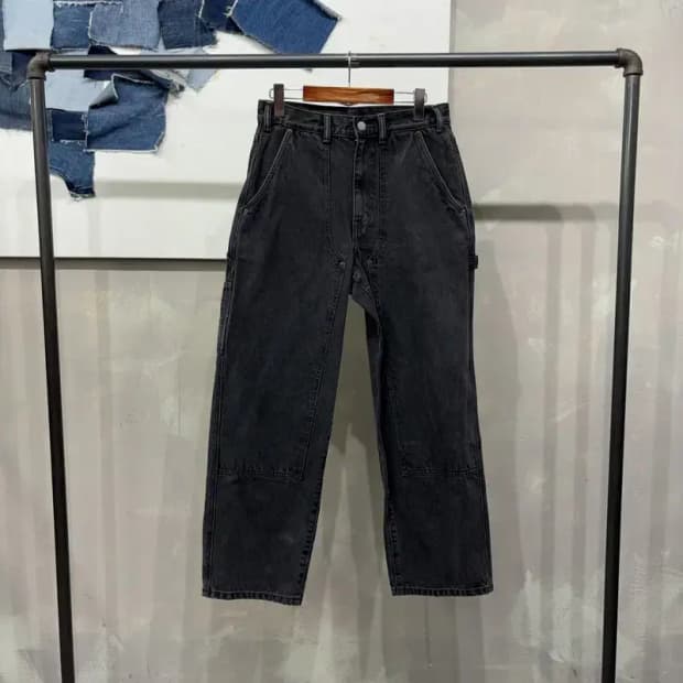 (28인치) 디스이즈네버댓 스트릿 카펜터 흑청바지 데님팬츠