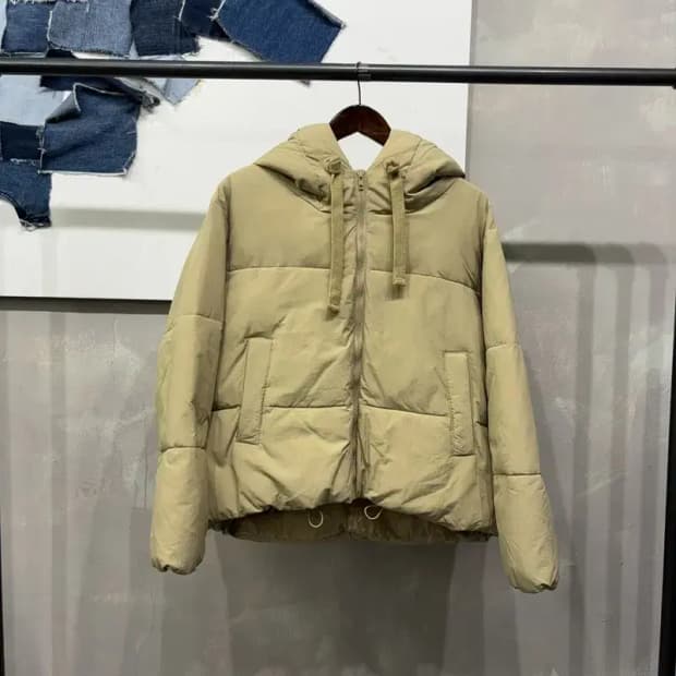 (90) 에잇세컨즈 여성 캐주얼 후드 숏패딩