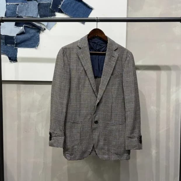 (48) 수트서플라이 캐주얼 클래식 체크 블레이저 정장자켓