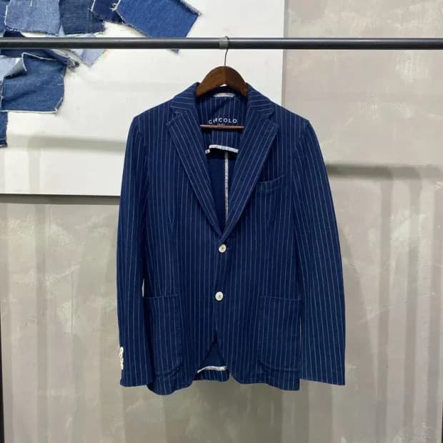 (95) CIRCOLO 치르콜로 캐주얼 스트라이프 블레이저 자켓