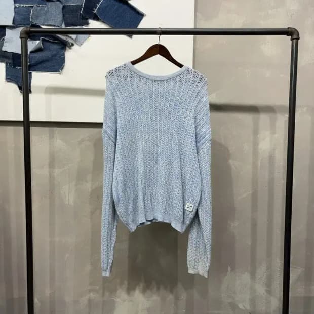 (100) 세터 스트릿 캐주얼 라운드 그물 니트