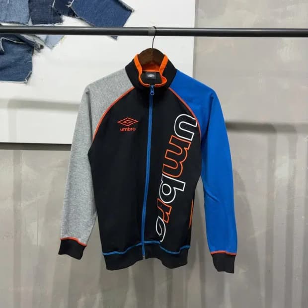 (95) 엄브로 여성 운동 스포츠 배색 프린팅 집업 자켓