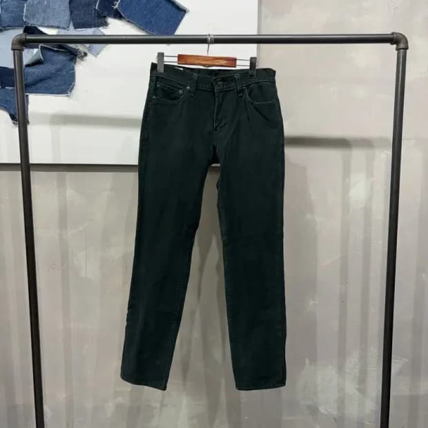 (30인치) 리바이스 511 화이트탭 그린 골덴 코듀로이 팬츠 바지
