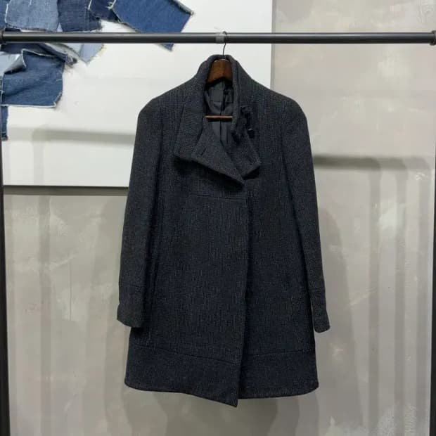 (95) 시스템 한섬 여성 캐주얼 클래식 모직 하프 코트