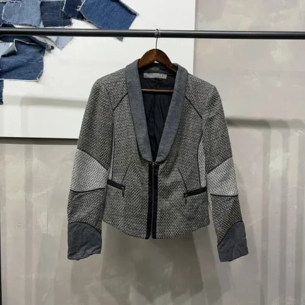 (95) 자라 ZARA 여성 캐주얼 턱시도 트위드 자켓