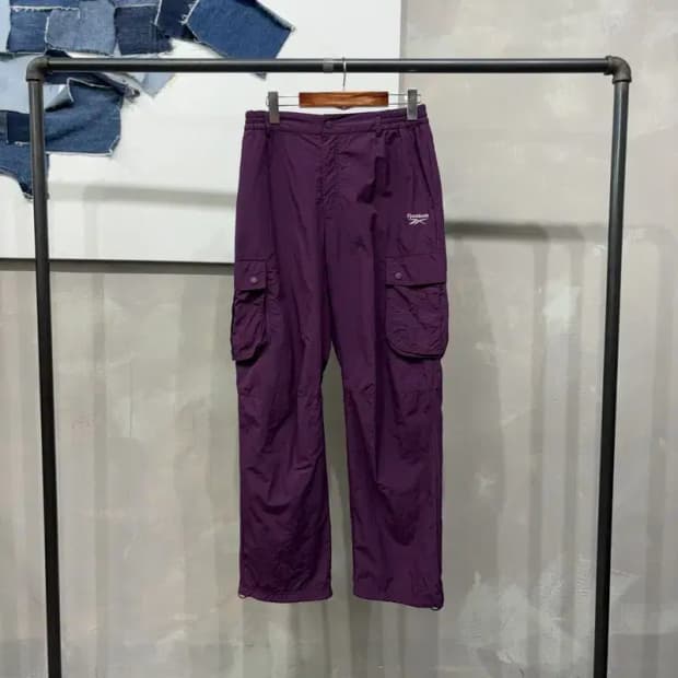 (27~29인치) 리복 여성 캐주얼 밴딩 나일론 카고팬츠 바지