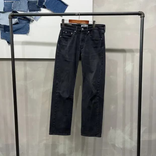 (29인치) 캘빈클라인 CK 캐주얼 스판 흑청바지 데님팬츠