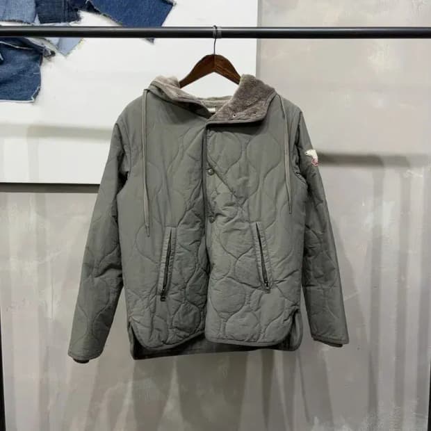 (F) 지프 여성 캐주얼 양털 기모 퀼팅 경량패딩