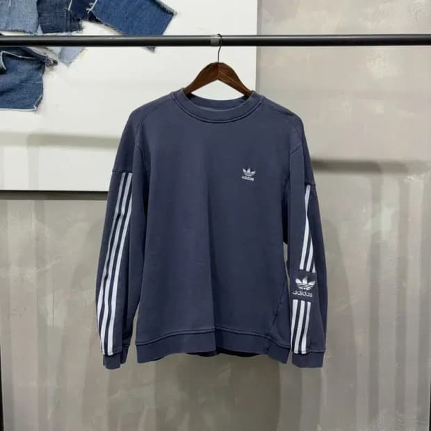 (100) 아디다스 스트릿 유로파 사이드라인 맨투맨 긴팔 티