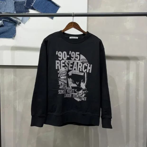 (100) 비바스튜디오 스트릿 캐주얼 프린팅 맨투맨 긴팔 티