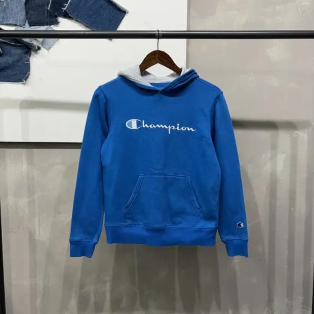 (90) 챔피온 여성 스트릿 빅로고 자수 약기모 후드티