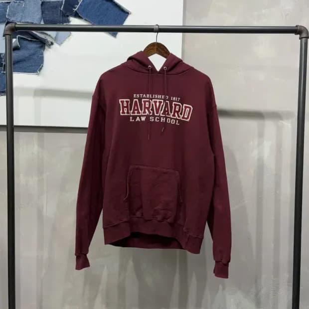 (105) 챔피온 스트릿 하버드 자수 기모 후드티