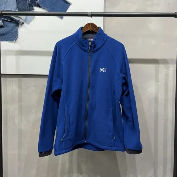 (110) 밀레 등산 아웃도어 자수 후리스 플리츠 자켓