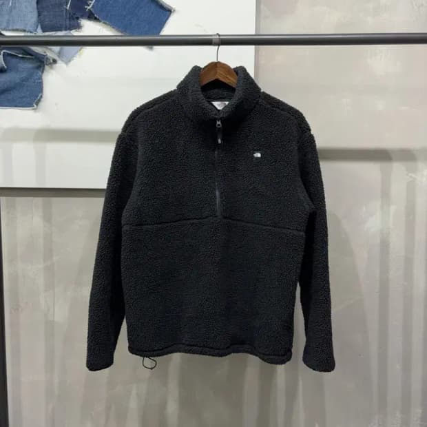 (95) 노스페이스 화이트라벨 뽀글이 후리스 반집업 맨투맨 긴팔 티