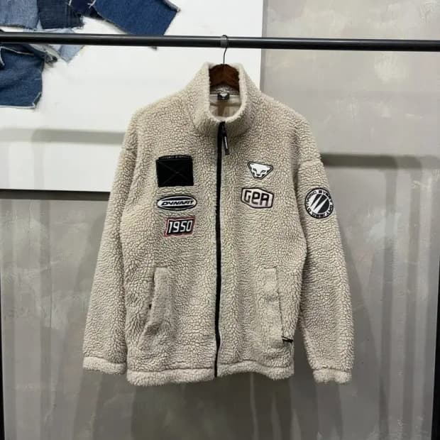 (100) 다이나핏 캐주얼 양털 뽀글이 후리스 플리츠 자켓