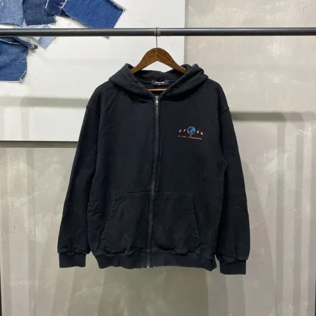 (100) 꼼파뇨 캐주얼 스트릿 프린팅 후드집업 자켓