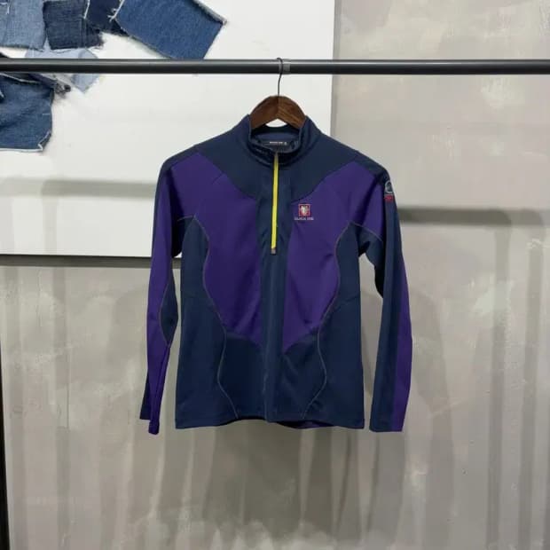 (90) 블랙야크 여성 등산 아웃도어 기능성 반집업 긴팔 티