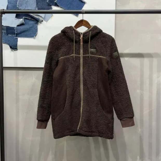 (95) 네파 여성 아웃도어 등산 롱 후리스 플리츠 자켓