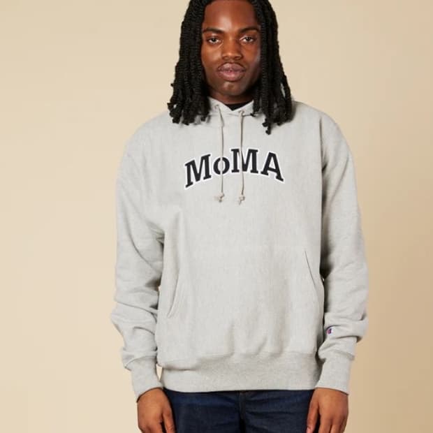 MOMA 회색 자수 후디 XL 새상품