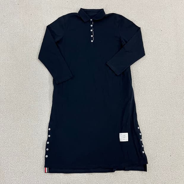 2 고급 카라 긴팔 원피스 치마 0129M1