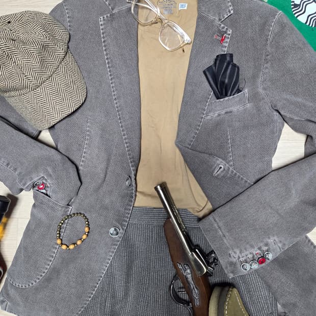 (ITALY)MULISH PREMIUM 블레이저 자켓 빈티지워싱