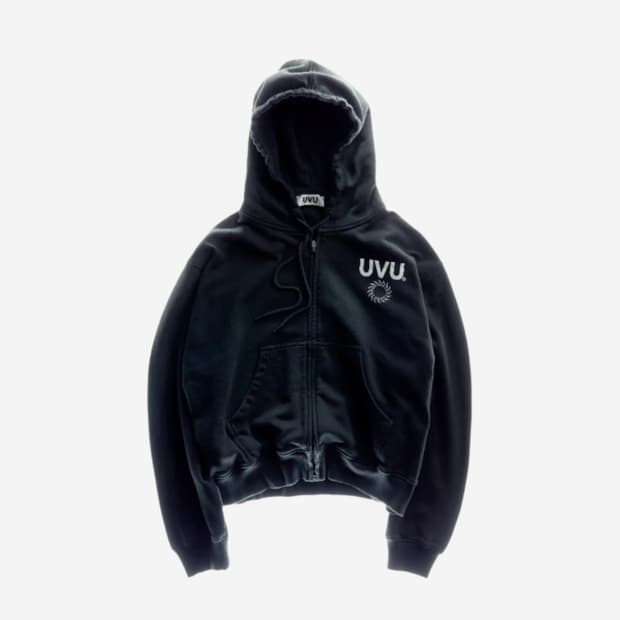 UVU Insignia Zipped Hoodie Black