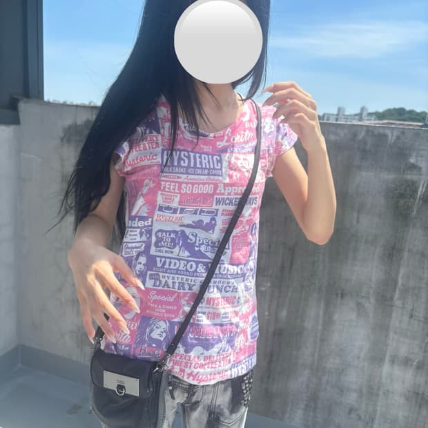 히스테릭글래머 그래픽 티