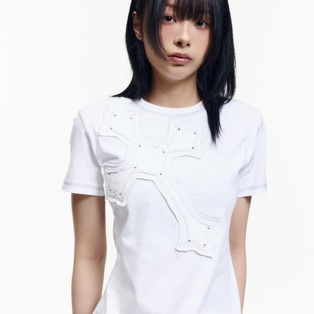 Big Patch CROS2 Half Top (White)