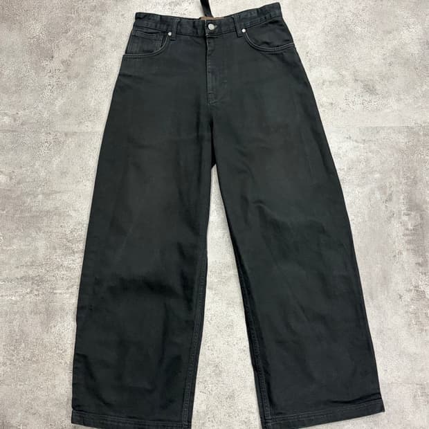ZARA x Studio Nicholson 와이드 블랙 데님 팬츠