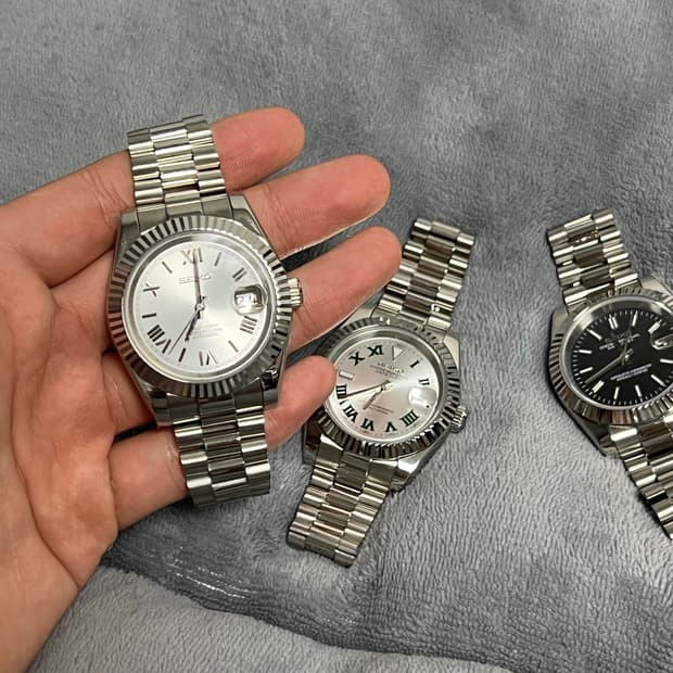 세이코 데이트저스트 흰판 커스텀